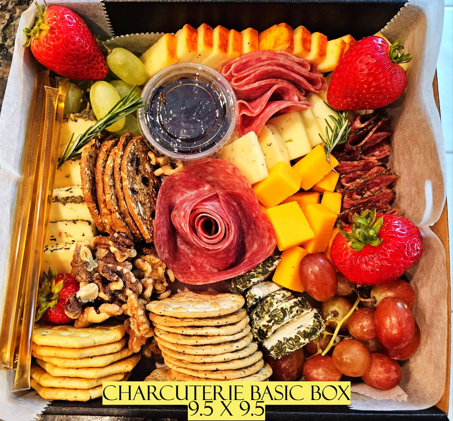 Charcuterie Box Size 9.5 x 9.5